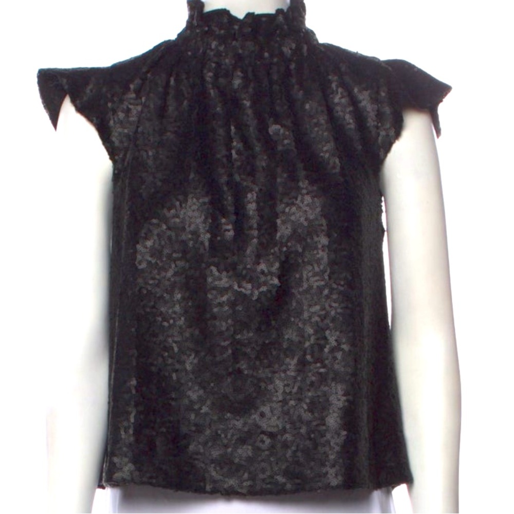 Sea New York Sequined Cropped Top